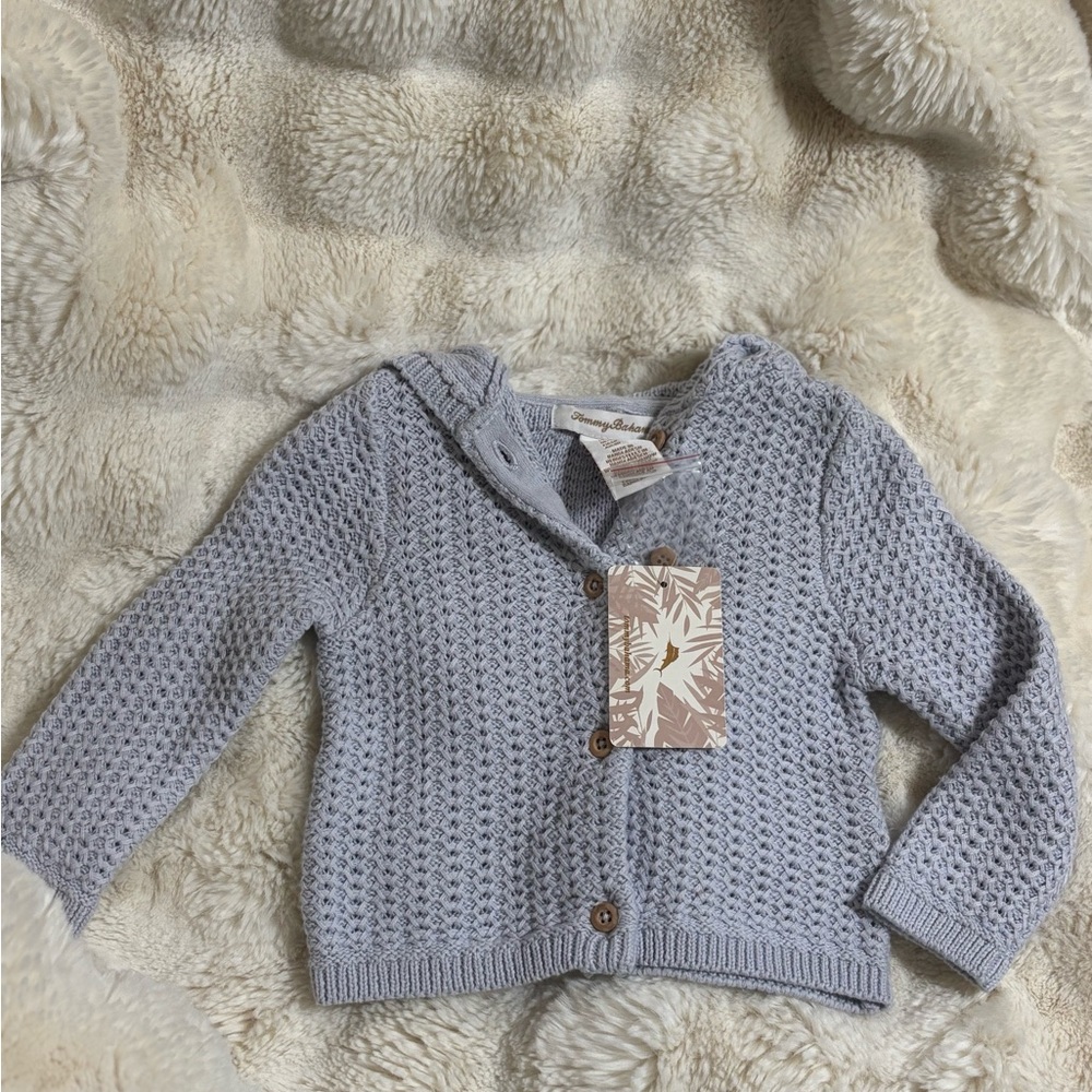 Tommy Bahama Heather Gray Knit Sweater